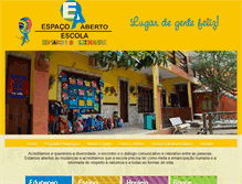 Tablet Screenshot of espacoabertoescola.com.br